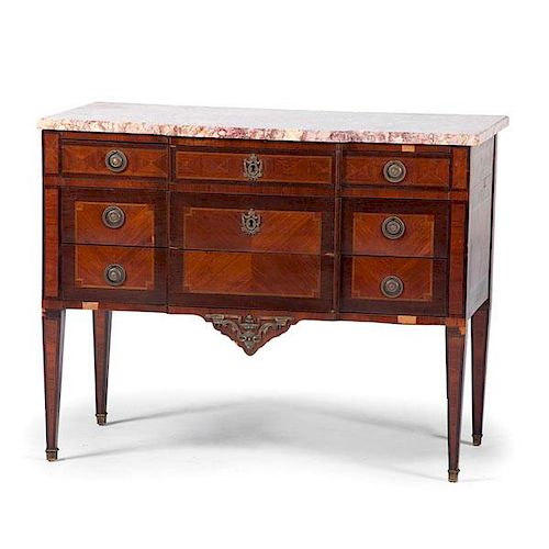 Louis XVI-style Marble Top Commode 