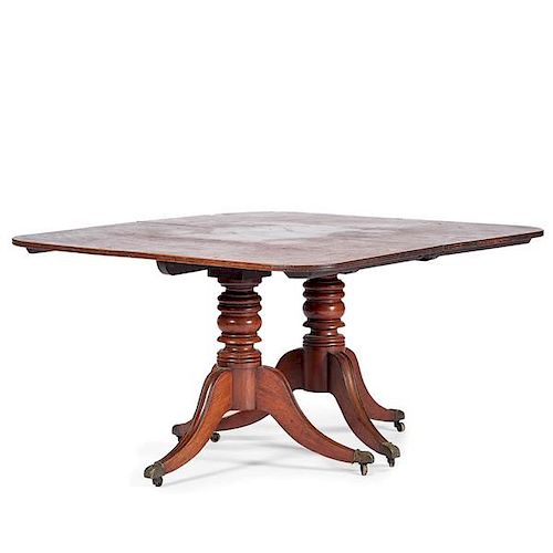 Regency Double-Pedestal Dining Table 