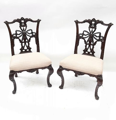 Pair of George III-Style Side Chairs
