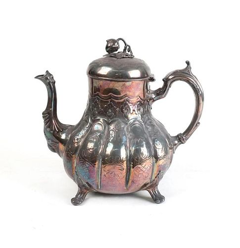Victorian Silver Plate Teapot