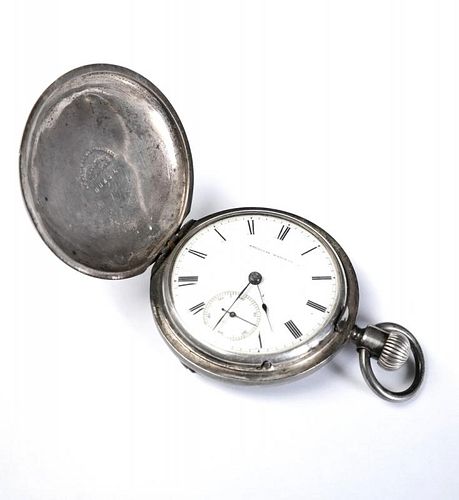 American Coin Silver Pocket Watch