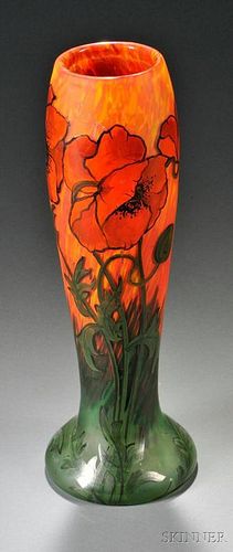 Legras Poppy Vase