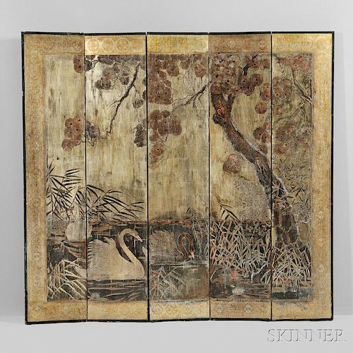 Max Kuehne (1880-1968) Painted Folding Panel