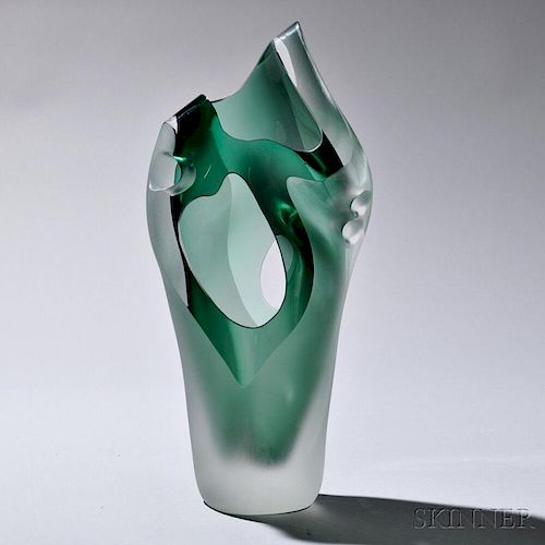 Joseph W. Becker Glass Vase