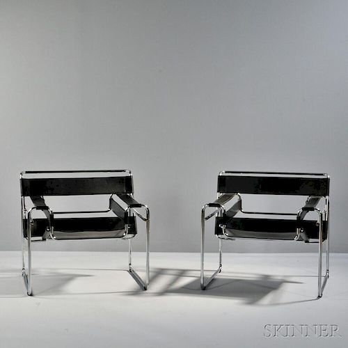 Two Marcel Breuer Wassily Chairs