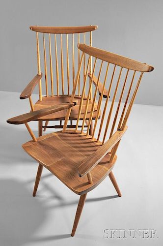 Two George Nakashima (1905-1990) New Chairs