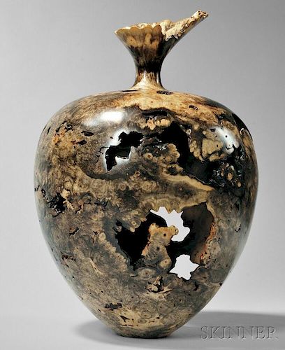Warren Vienneau Large Wooden Vase