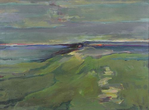 WIESEN, Trude. Oil on Canvas "Inlet".