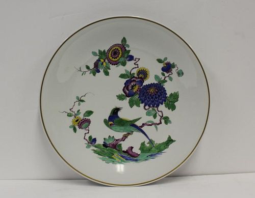 MEISSEN. Porcelain Charger with Asian Decoration.