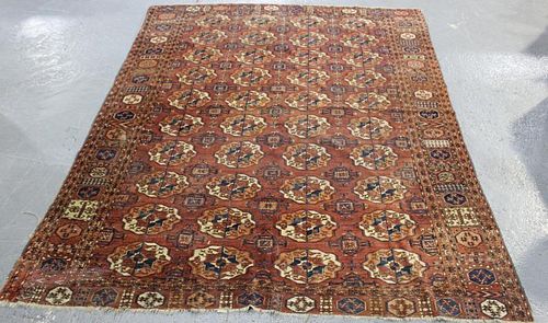 Antique Finely Woven Bokhara Carpet.