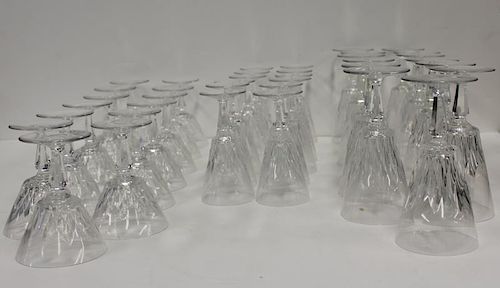 BACCARAT. Lot Of 38 Pieces Signed Stemware ,