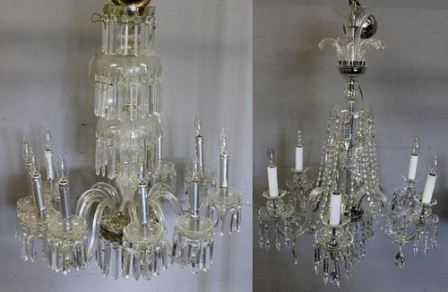 Lot of 2 Crystal Chandeliers.