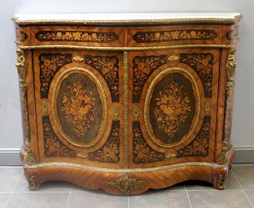 Magnificent Ormalou Mounted and Marquetry Inlaid