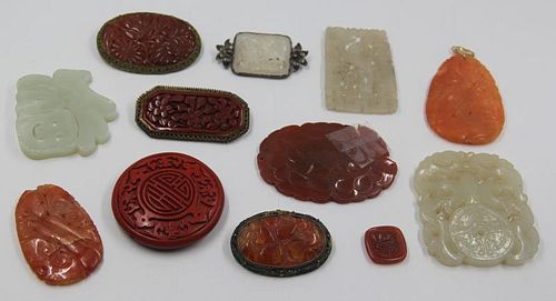 JEWELRY. Grouping of Assorted Asian Pendants.