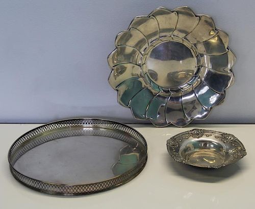 STERLING. Assorted Silver Hollow Ware Grouping.
