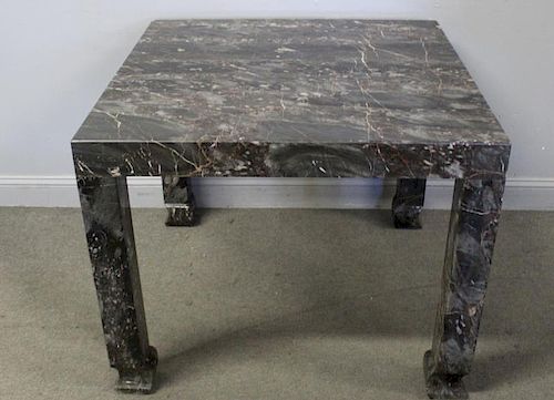 Midcentury Asian Modern Style Marble Table