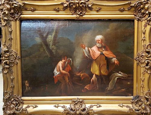 Old Master Painting Sacrifice of Isaac