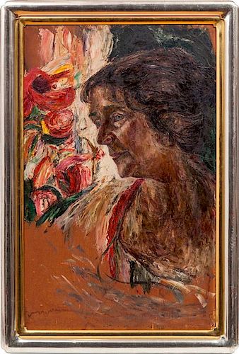 Abraham Manievich( 1881-1942) Russian Painting Important & Rare Portrait