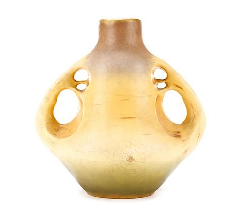 Paul Dachsel Two-Handled Amphora Spider Motif Vase