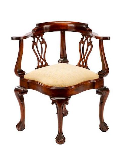 Chippendale Style Corner Chair, Bevan Funnell