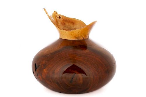 Contemporary Karl Fillip Turned Wood Bowl