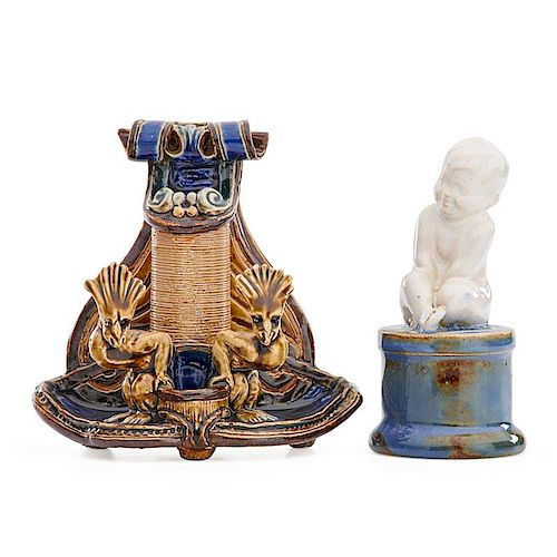 ROYAL DOULTON Match-holder and paperweight