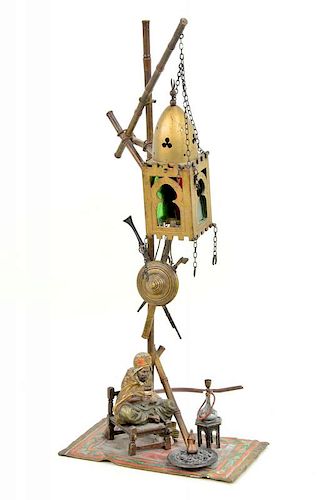 Franz Bergman Orientalist Bronze Lamp