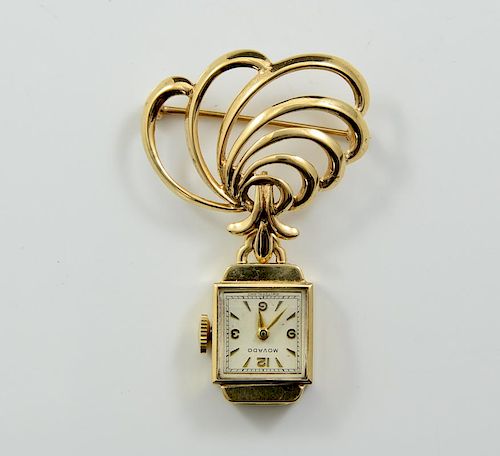 Ladies Movado Gold Watch Pin