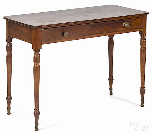 Regency mahogany pier table, ca. 1820, 30'' h., 40 1/2'' w.