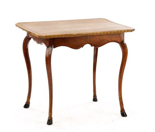 French Provincial Style Oak Games Table, 19th C