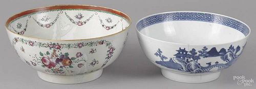 Chinese export famille rose bowl, ca. 1800, 5'' h., 11 1/4'' dia.