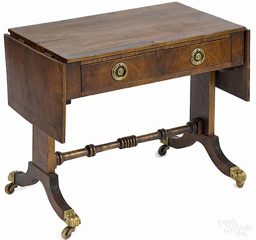 Regency style child's sofa table, early 20th c., 20 1/4'' h., 25 1/4'' w.