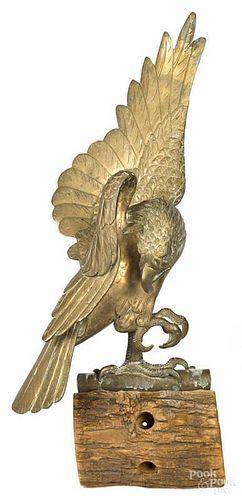 Cast bronze eagle, early 20th c., 20 1/4'' h.