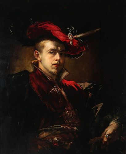 FOLLOWER OF REMBRANDT PORTRAIT OF A YOUNG MAN