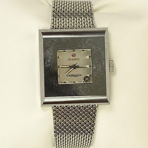 Lady's Rado Diamaster Stainless Steel Bracelet Watch with Quartz Movement.