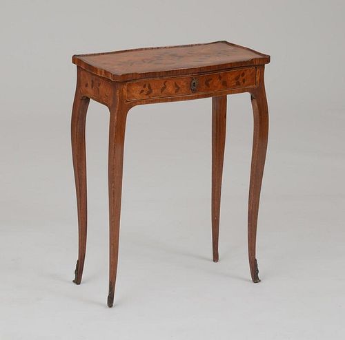 LOUIS XV KINGWOOD AND TULIPWOOD MARQUETRY TABLE À ÉCRIRE