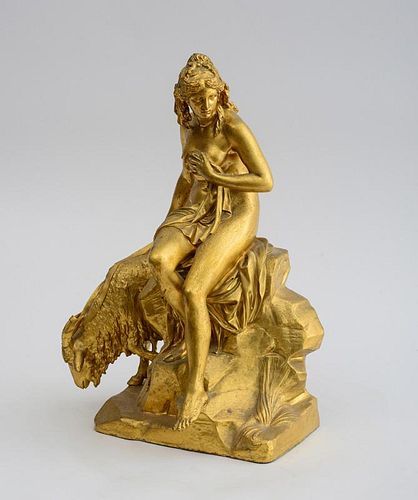 FRENCH SCHOOL: SEATED MAIDEN WITH RAM