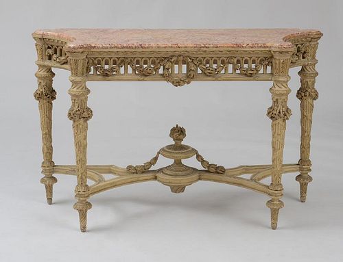 LOUIS XVI STYLE PAINTED CONSOLE