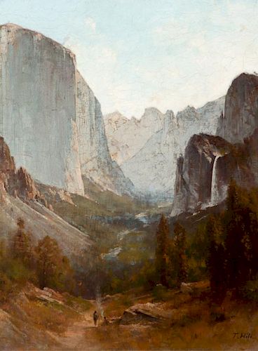 THOMAS HILL (1829-1908), Yosemite Valley