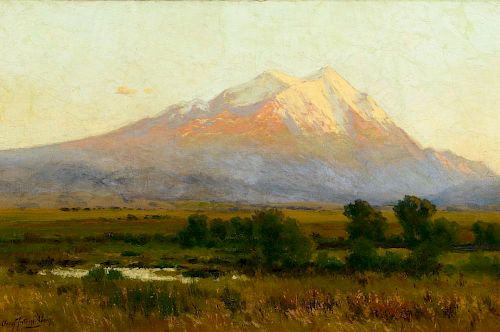 CHARLES PARTRIDGE ADAMS (1858-1942), Mt. Sopris Near Glenwood Springs, Colorado, Early Morning, Late Autumn