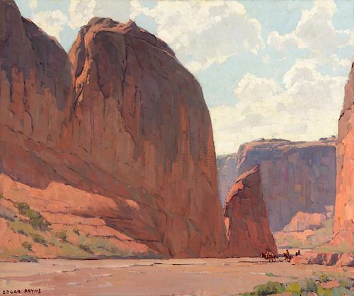EDGAR PAYNE (1883-1947), Narrows, Canyon de Chelly
