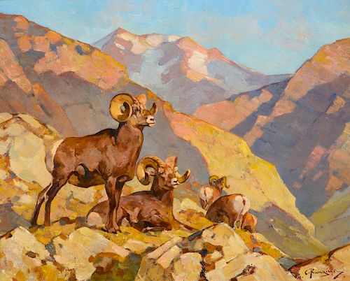 CARL RUNGIUS (1869-1959), Happy Valley Rams