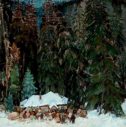 LEON GASPARD (1882-1964), Siberian Christmas (1935)