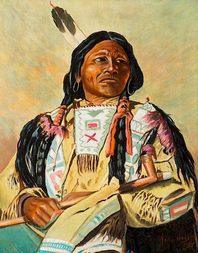 JOHN HAUSER (1859-1913), Red Cloud (1905)