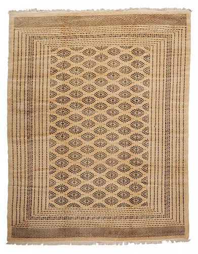 Ivory Field Bokhara Carpet