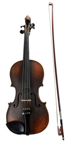 Violin labeled "Francis Guillamont"