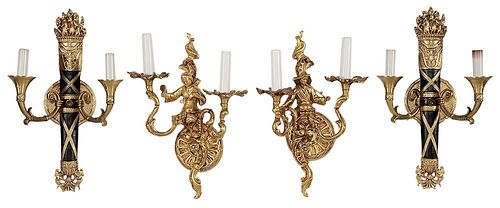 Pair Louis XV Style Wall Sconces, and
