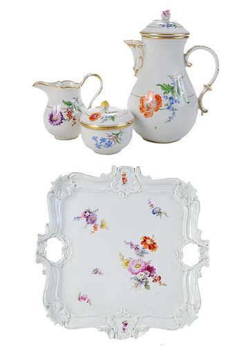 Meissen Coffee Set and Tray