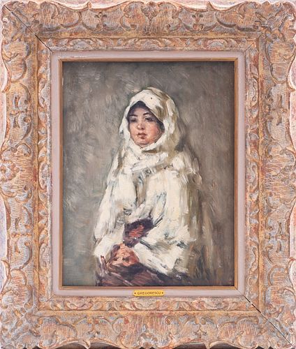 Nicolae Grigorescu "Peasant Woman" Portrait
