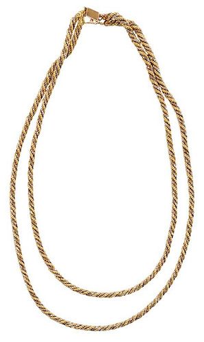 14 Karat Two-Tone Gold Necklace